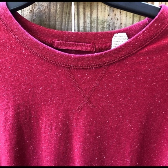 Clear Water Outfitters Red Speckled Long Sleeve Crew Neck Shirt XL - Picture 3 of 5